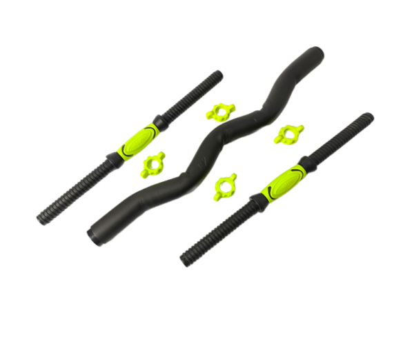 Набор гантельных грифов с W-образным грифом AMETIST 40 см. (посад. диаметр 25 мм.) пластик